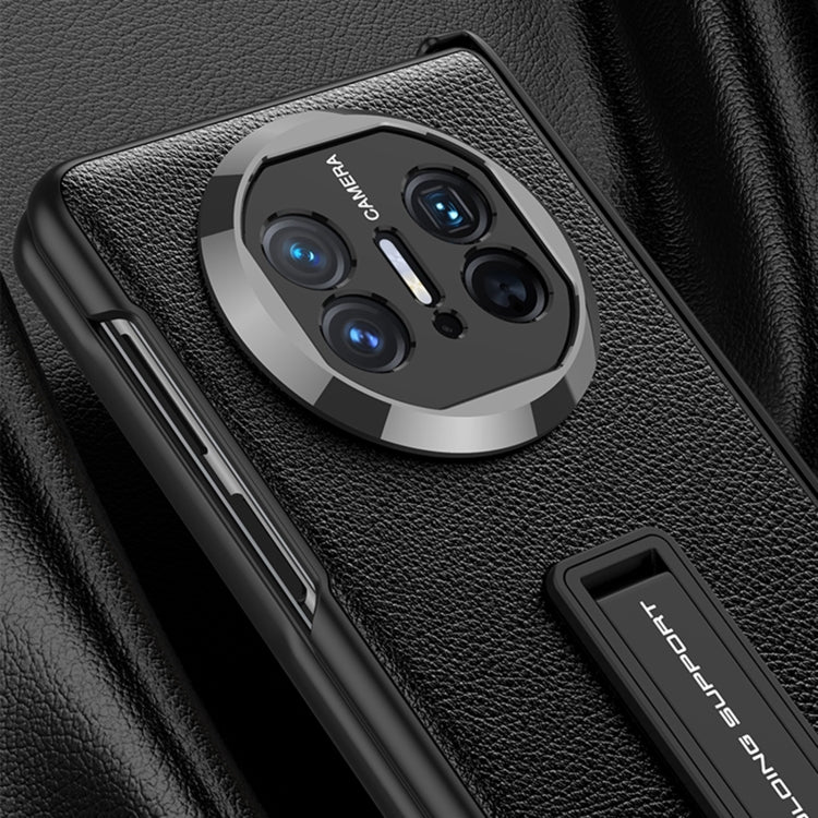 For Huawei Mate X5 GKK Magnetic Hinge Flip Leather Phone Case with Holder(Black) - free shipping - PMC TechLife - Order now!