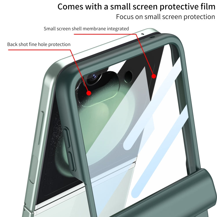 For Samsung Galaxy Z Flip5 GKK Integrated Full Coverage Folding Phone Case(Matcha Green) - Galaxy Z Flip5 Cases by GKK | Online Shopping South Africa | PMC TechLife | Buy Now Pay Later Mobicred