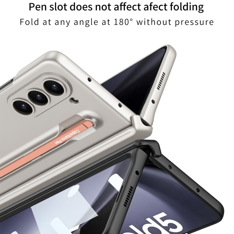 For Samsung Galaxy Z Fold5 5G GKK Integrated Fold Hinge Phone Case with Pen Slots, No Include Pen(Blue) - Galaxy Z Fold5 Cases by GKK | Online Shopping South Africa | PMC TechLife | Buy Now Pay Later Mobicred