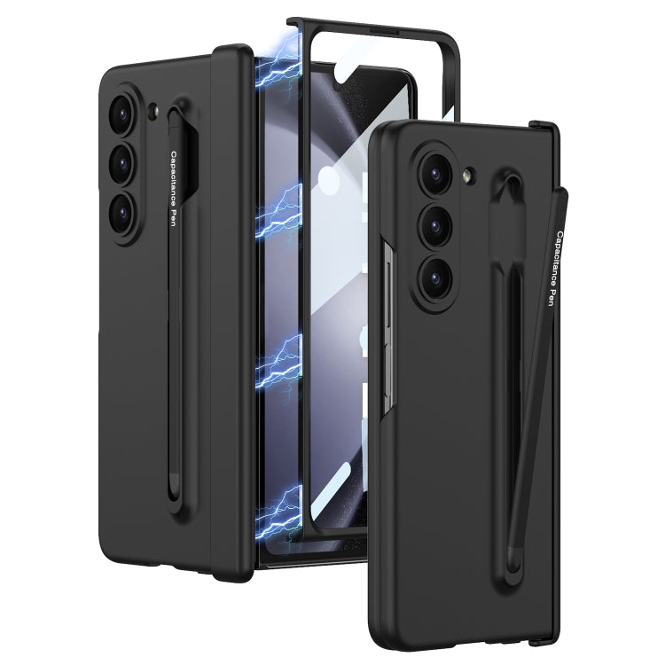 For Samsung Galaxy Z Fold5 5G GKK Integrated Fold Hinge Phone Case with Pen Slots, No Include Pen(Black) - Galaxy Z Fold5 Cases by GKK | Online Shopping South Africa | PMC TechLife | Buy Now Pay Later Mobicred
