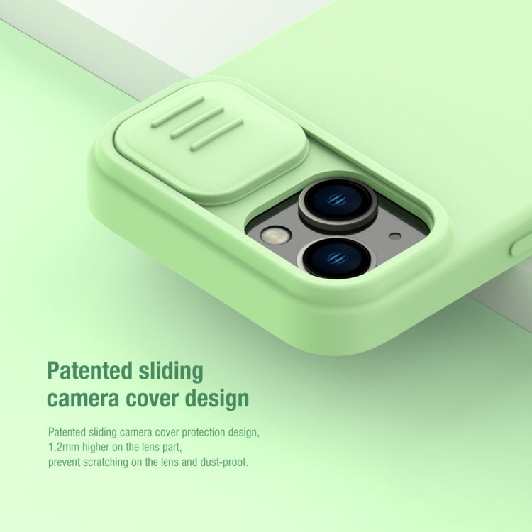 For iPhone 15 Plus NILLKIN CamShield MagSafe Liquid Silicone Phone Case(Green) - free shipping - PMC TechLife - Order now!