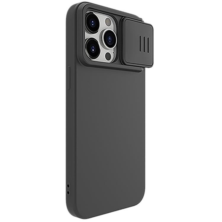 For iPhone 15 Pro Max NILLKIN CamShield MagSafe Liquid Silicone Phone Case(Black) - iPhone 15 Pro Max Cases by NILLKIN | Online Shopping South Africa | PMC Jewellery