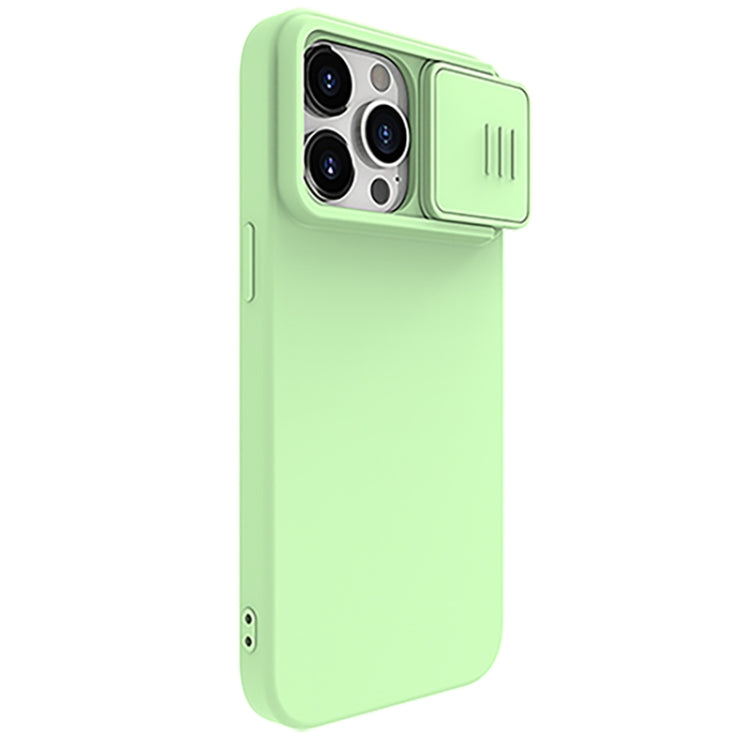 For iPhone 15 Pro Max NILLKIN CamShield MagSafe Liquid Silicone Phone Case(Green) - iPhone 15 Pro Max Cases by NILLKIN | Online Shopping South Africa | PMC Jewellery