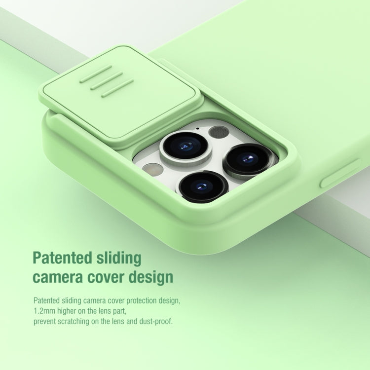 For iPhone 15 Pro Max NILLKIN CamShield MagSafe Liquid Silicone Phone Case(Green) - iPhone 15 Pro Max Cases by NILLKIN | Online Shopping South Africa | PMC Jewellery
