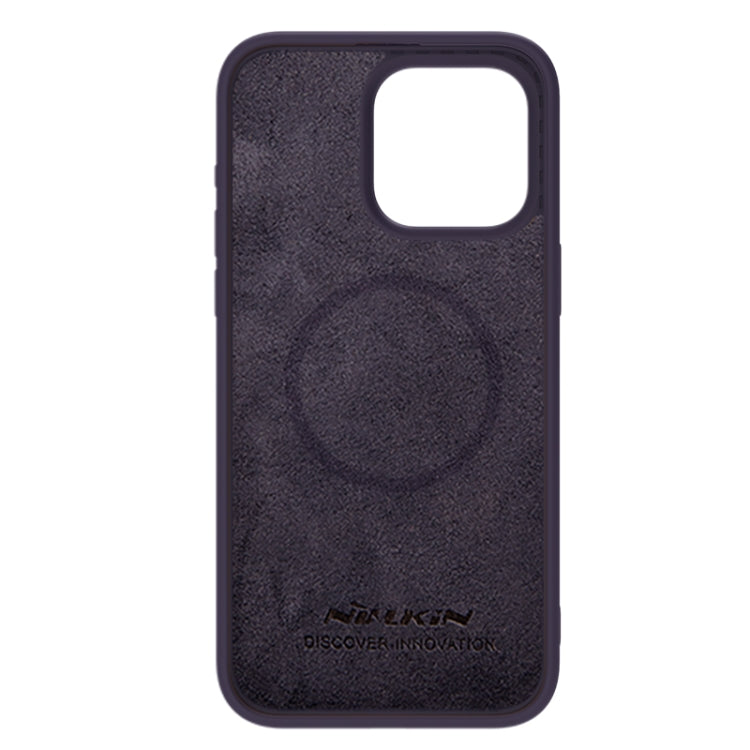 For iPhone 15 Pro NILLKIN CamShield MagSafe Liquid Silicone Phone Case(Deep Purple) - iPhone 15 Pro Cases by NILLKIN | Online Shopping South Africa | PMC Jewellery