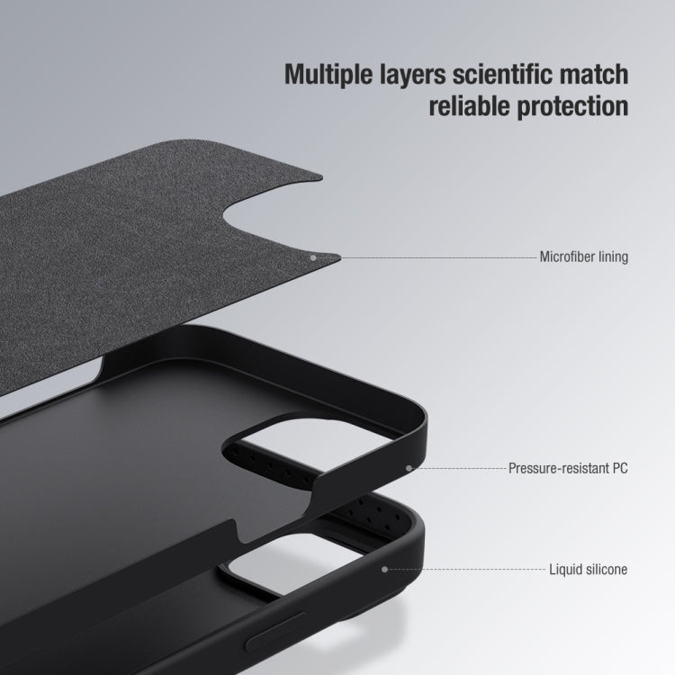 For iPhone 15 Plus NILLKIN CamShield Liquid Silicone Phone Case(Blue) - iPhone 15 Plus Cases by NILLKIN | Online Shopping South Africa | PMC TechLife | Buy Now Pay Later Mobicred