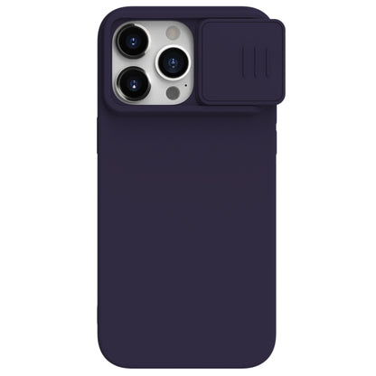 For iPhone 15 Pro Max NILLKIN CamShield Liquid Silicone Phone Case(Deep Purple) - iPhone 15 Pro Max Cases by NILLKIN | Online Shopping South Africa | PMC Jewellery