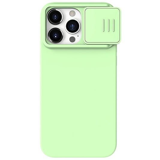For iPhone 15 Pro NILLKIN CamShield Liquid Silicone Phone Case(Green) - iPhone 15 Pro Cases by NILLKIN | Online Shopping South Africa | PMC Jewellery