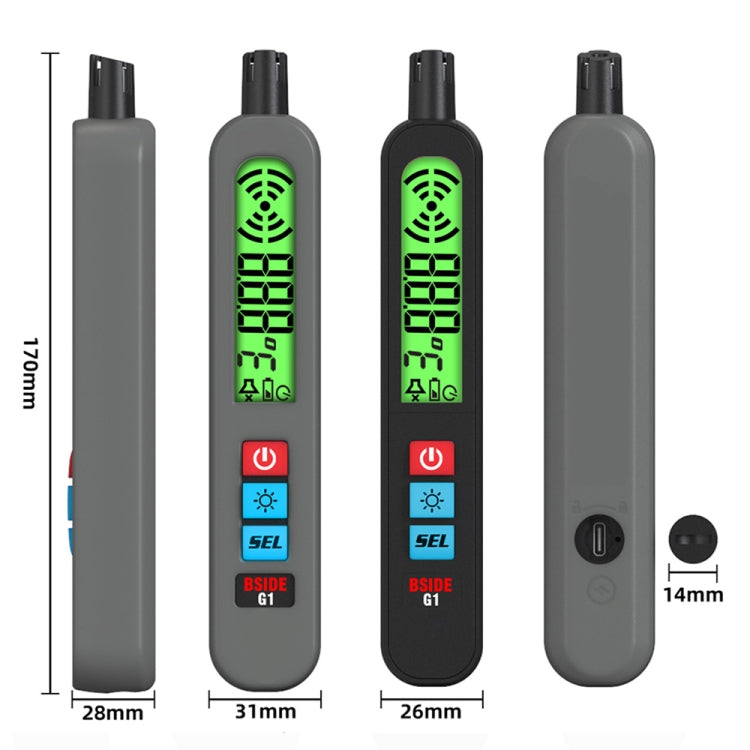 BSIDE G1 Portable Rechargeable Combustible Gas Detector - free shipping - PMC TechLife - Order now!