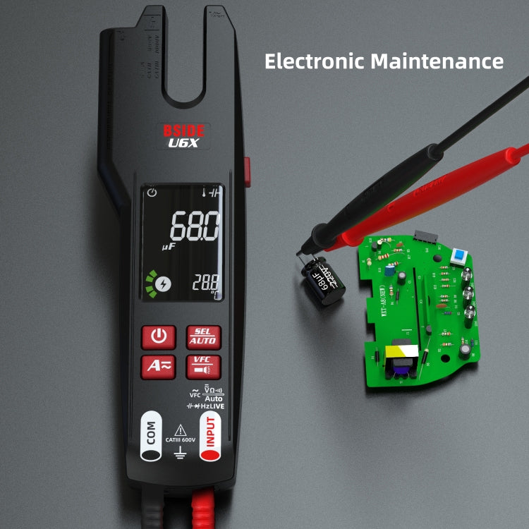 BSIDE U6X AC/DC Clamp-on Infrared Temperature Measurement Multimeter - free shipping - PMC TechLife - Order now!
