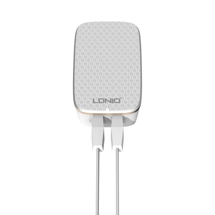LDNIO A2204 2 in 1 12W Dual USB Interface Travel Charger Mobile Phone Charger with Micro USB Data Cable, EU Plug - free shipping - PMC TechLife - Order now!