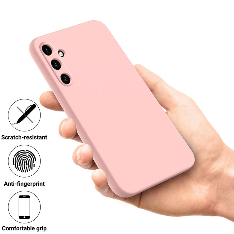 For Samsung Galaxy A35 5G Solid Color Liquid Silicone Dropproof Full Coverage Phone Case(Pink) - free shipping - PMC TechLife - Order now!