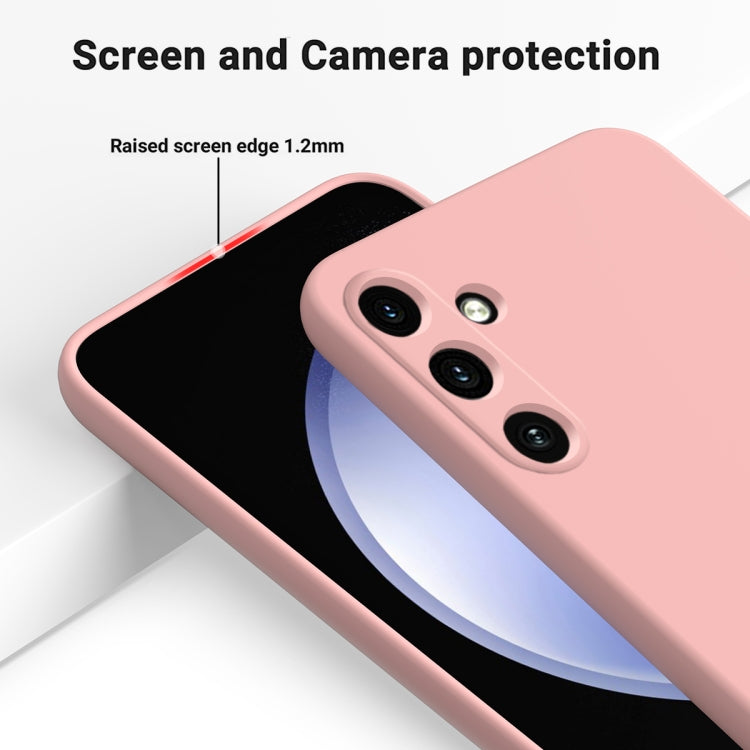 For Samsung Galaxy A35 5G Solid Color Liquid Silicone Dropproof Full Coverage Phone Case(Pink) - free shipping - PMC TechLife - Order now!