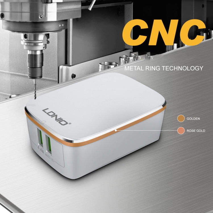 LDNIO A2204 2 in 1 12W Dual USB Interface Travel Charger Mobile Phone Charger with Type-C / USB-C Data Cable, UK Plug - free shipping - PMC TechLife - Order now!