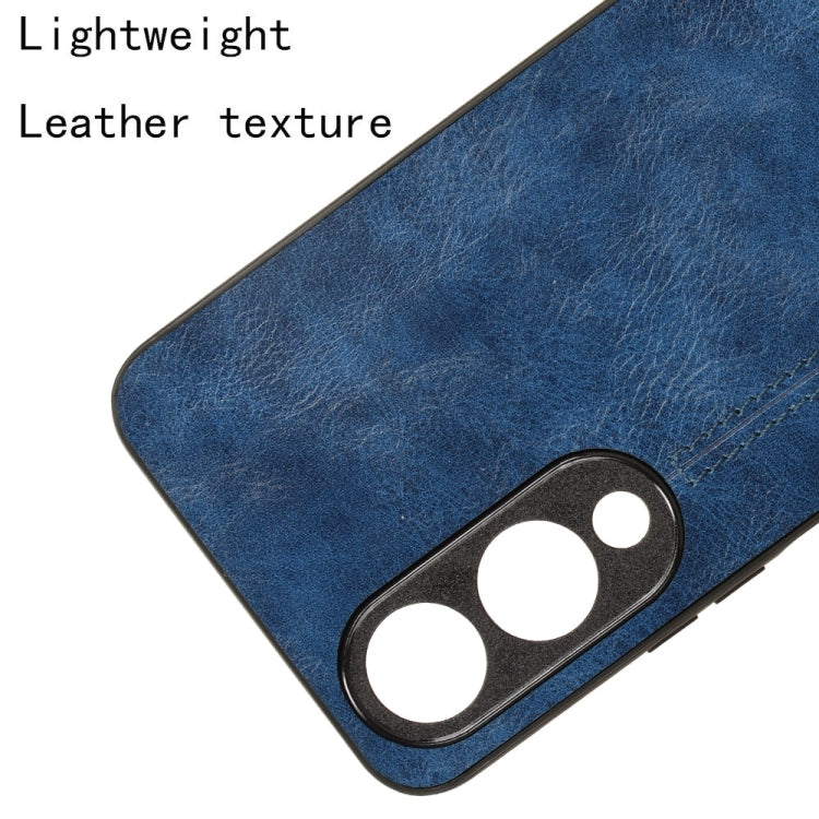 For vivo Y17s 4G Global Cow Pattern Sewing Back Cover Phone Case(Blue) - free shipping - PMC TechLife - Order now!