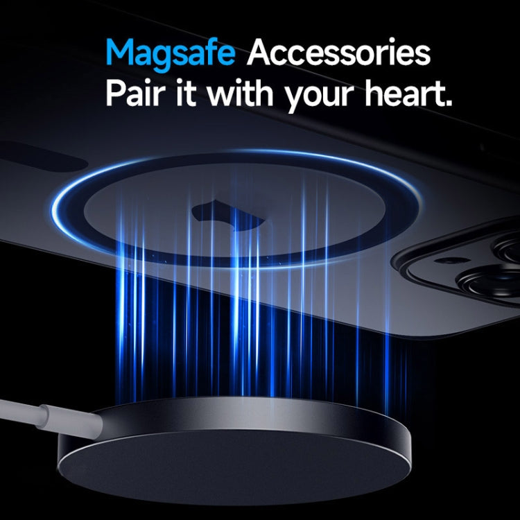 For iPhone 15 SULADA Magsafe Magnetic Matte PC + TPU Phone Case(Titanium Black) - iPhone 15 Cases by SULADA | Online Shopping South Africa | PMC TechLife | Buy Now Pay Later Mobicred