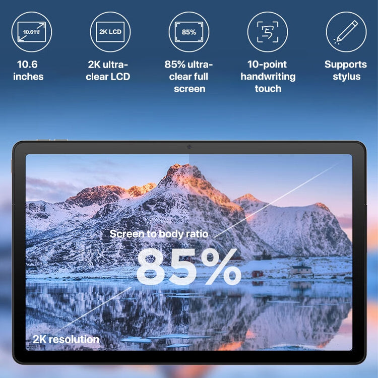 Lenovo K10 Pro 10.6 inch 4G LTE Tablet, 6GB+128GB, Android 12, Qualcomm 6225 Octa Core, Support Face Identification(Grey) - free shipping - PMC TechLife - Order now!