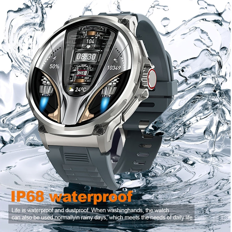 V69 IP68 BT5.0 1.85inch Smart Watch Support Voice Call / Sleep Detection(Silver) - free shipping - PMC TechLife - Order now!