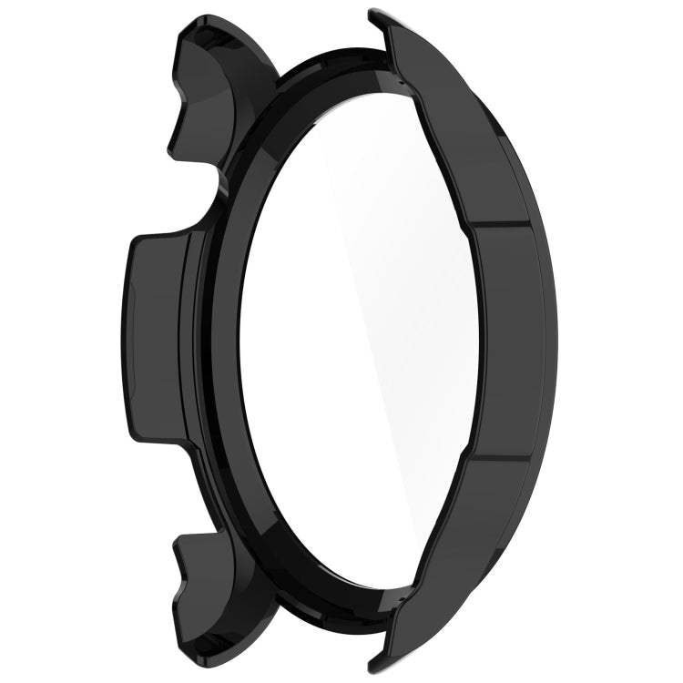 For Amazfit Balance A2286 PC + Tempered Film Integrated Watch Protective Case(Black) - Watch Cases by PMC TechLife | Online Shopping South Africa | PMC TechLife