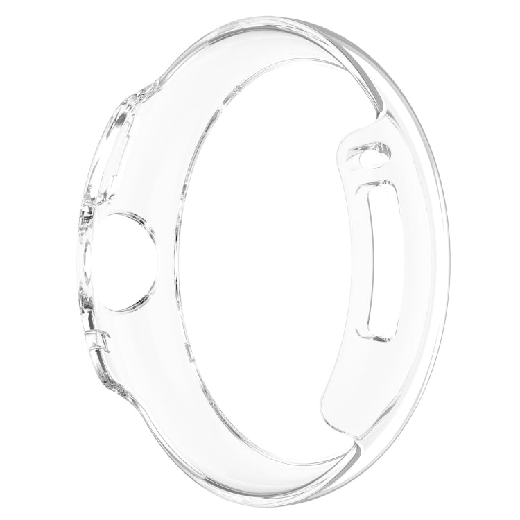 For Google Pixel Watch 2 Half Pack Hollow PC Watch Protective Case(Transparent White) - Watch Cases by PMC TechLife | Online Shopping South Africa | PMC TechLife