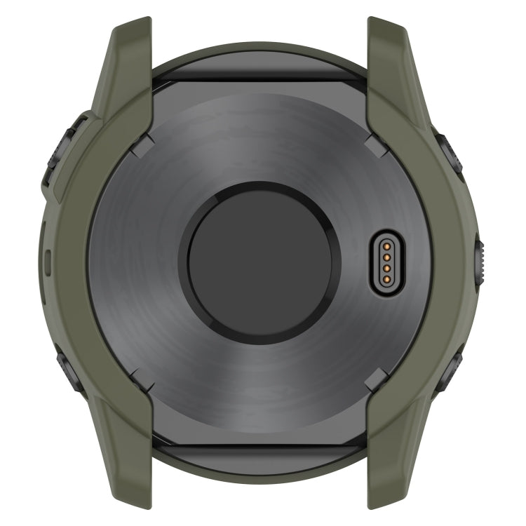 For Garmin Tactix 7 Amoled Armor Hollow TPU Watch Protective Case(Green) - Watch Cases by PMC TechLife | Online Shopping South Africa | PMC TechLife