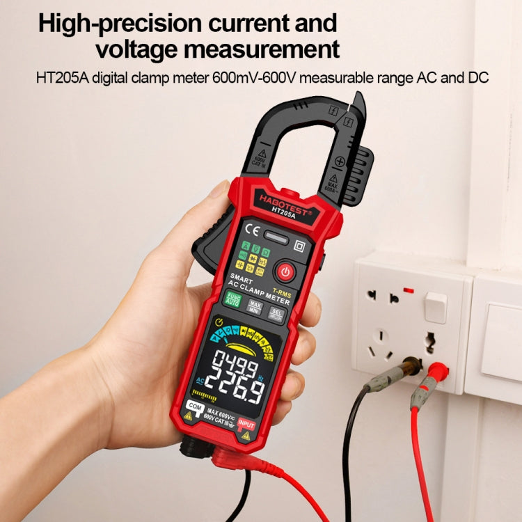 HABOTEST HT205A Multifunctional Intelligent Burn-proof Clamp Multimeter - free shipping - PMC TechLife - Order now!