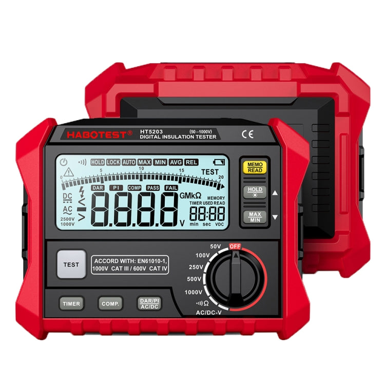HABOTEST HT5203 Insulation Resistor Tester - free shipping - PMC TechLife - Order now!