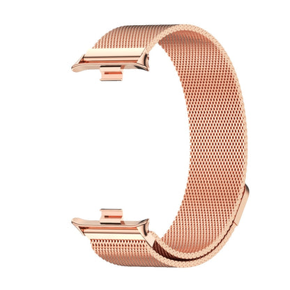 For Xiaomi Smart Band 9 Pro / 8 Pro Mijobs Milan Magnetic Stainless Steel Watch Band(Rose Gold) - Watch Bands by MIJOBS | Online Shopping South Africa | PMC Jewellery | Buy Now Pay Later Mobicred