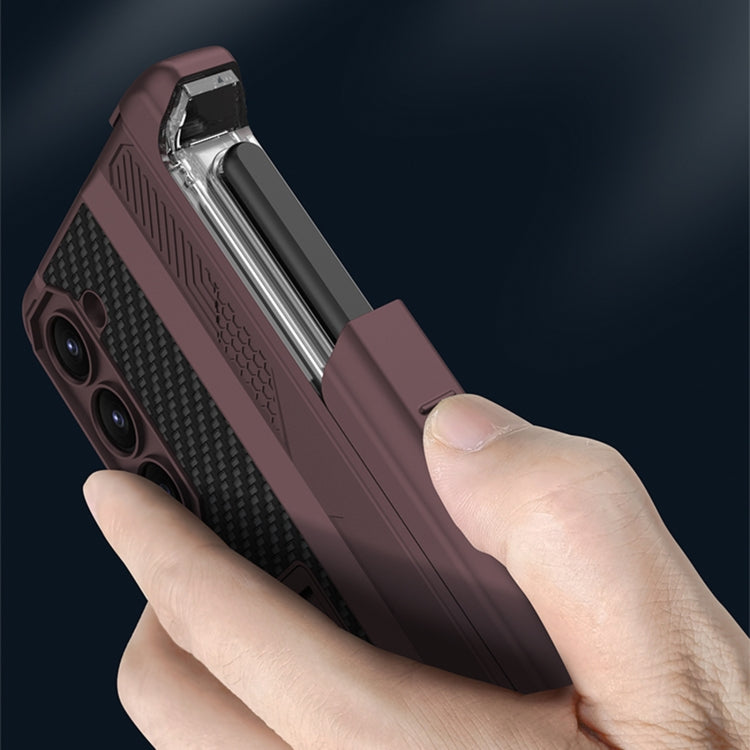 For Samsung Galaxy Z Fold5 GKK Integrated Folding Mech Shell PC Phone Case with Slide Pen Box(Black) - Galaxy Z Fold5 Cases by GKK | Online Shopping South Africa | PMC TechLife | Buy Now Pay Later Mobicred
