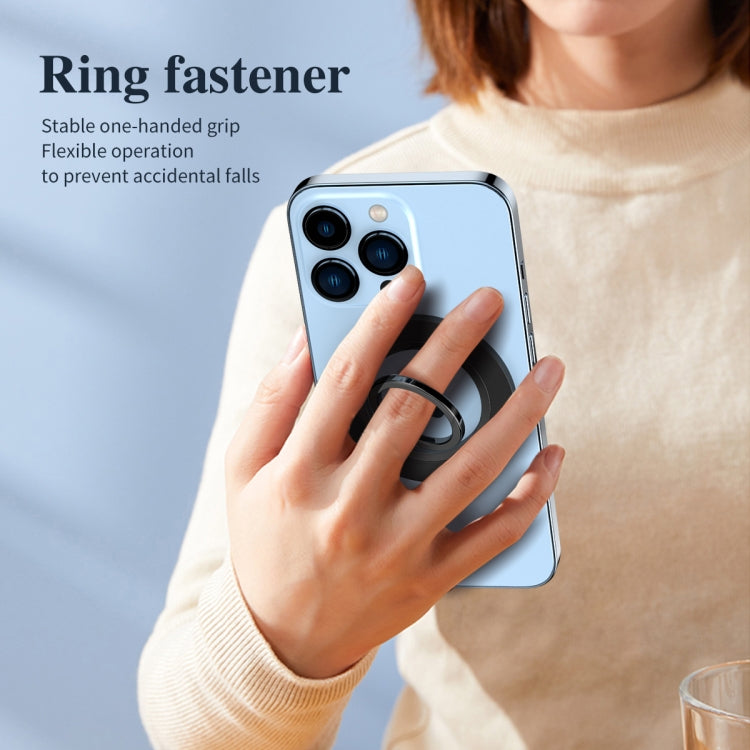 Magsafe Magnetic Electroplating Phone Ring Holder(White) - Ring Holder by PMC TechLife | Online Shopping South Africa | PMC TechLife | Buy Now Pay Later Mobicred