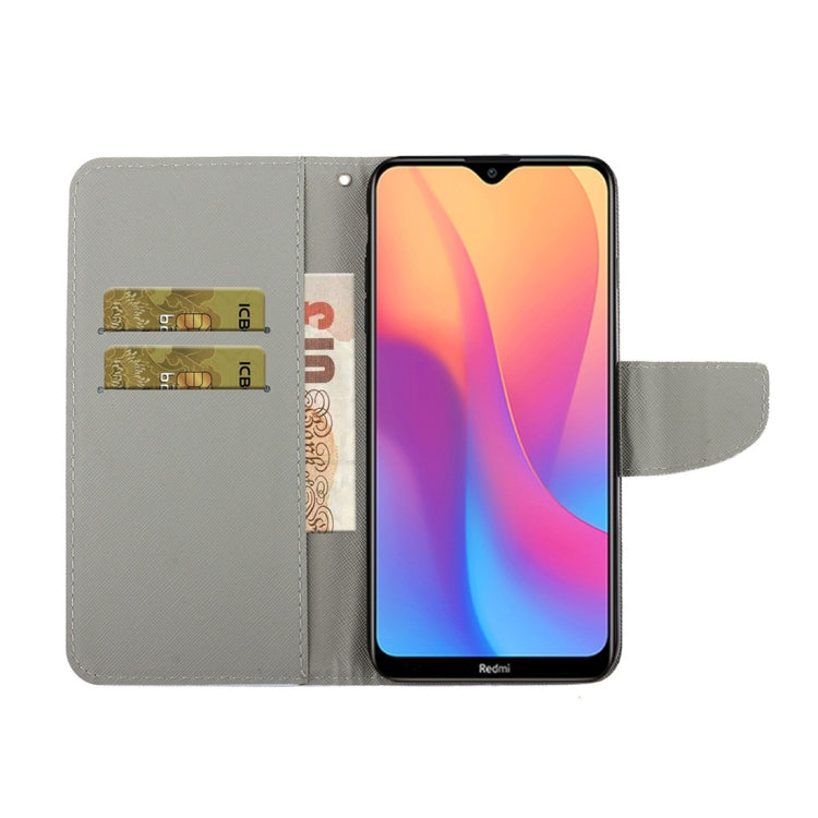 For Xiaomi Redmi 9A 3D Colored Drawing Horizontal Flip PU Leather Case with Holder & Card Slots & Wallet(Down Jacket Cat) - Xiaomi Cases by PMC Jewellery | Online Shopping South Africa | PMC Jewellery