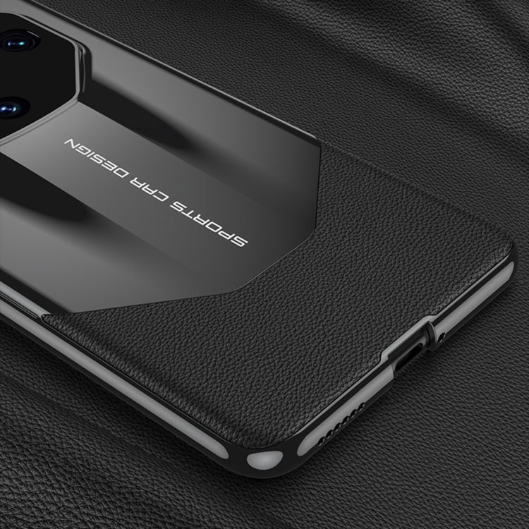 For Huawei Mate 60 Pro GKK Leather Supercar Shockproof Phone Case(Black) - Huawei Cases by GKK | Online Shopping South Africa | PMC TechLife | Buy Now Pay Later Mobicred