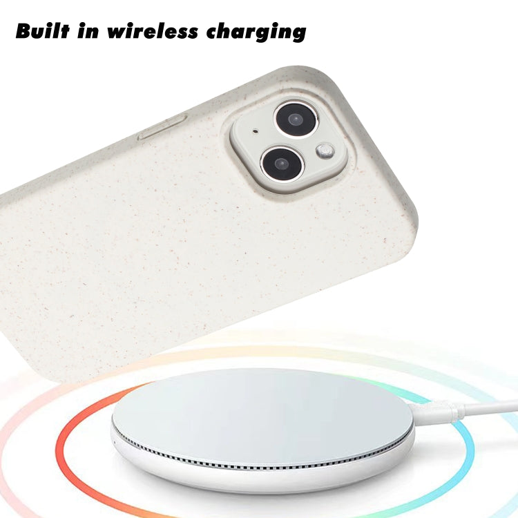 For iPhone 13 Wheat MagSafe Magnetic Straw Material + TPU Phone Case(White) - iPhone 13 Cases by PMC TechLife | Online Shopping South Africa | PMC TechLife | Buy Now Pay Later Mobicred