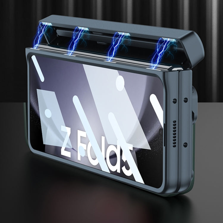 For Samsung Galaxy Z Fold5 GKK Integrated Folding Alloy Shell PC Phone Case with Pen Box, Not Included Pen(Green) - free shipping - PMC TechLife - Order now!