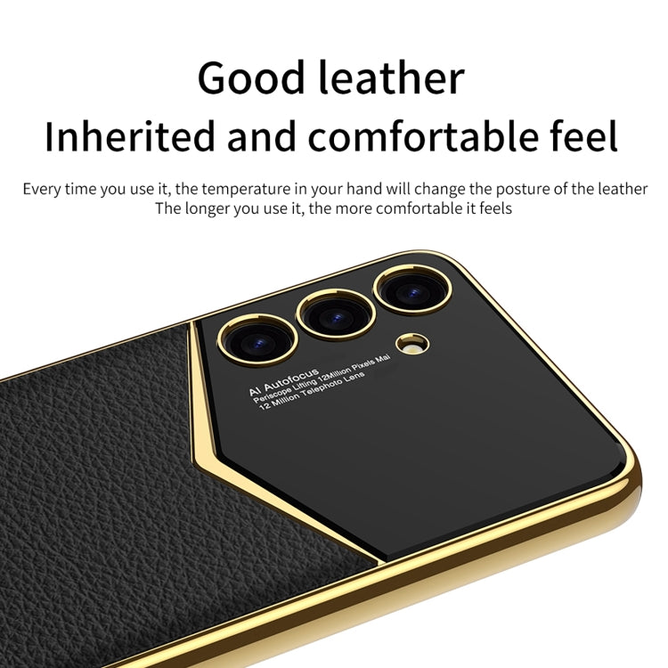 For Samsung Galaxy S24+ 5G GKK Plating Soft TPU + Leather Full Coverage Phone Case without Pen(Purple) - Galaxy S24+ 5G Cases by GKK | Online Shopping South Africa | PMC TechLife | Buy Now Pay Later Mobicred
