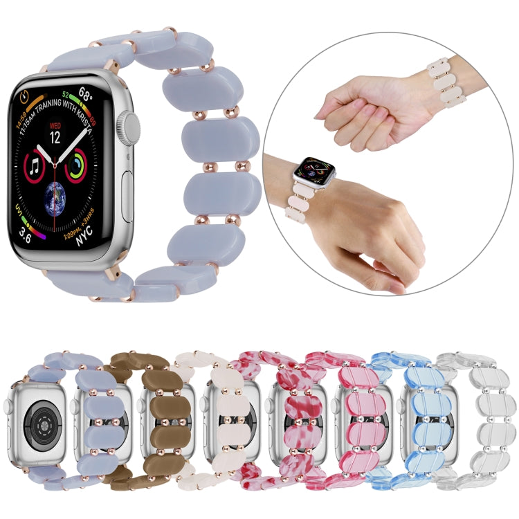 For Apple Watch Series 5 40mm Stretch Resin Watch Band(Peach Red) - free shipping - PMC TechLife - Order now!