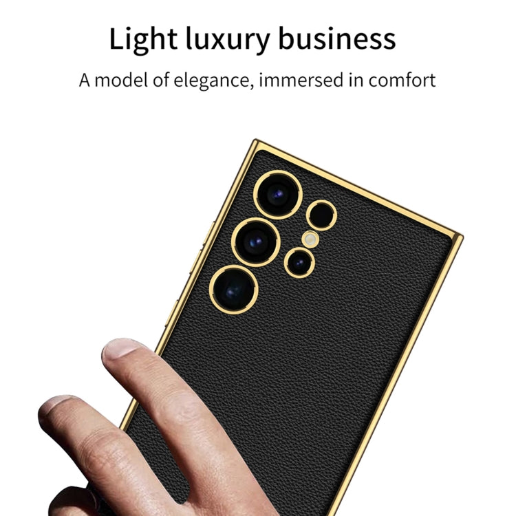 For Samsung Galaxy S24 Ultra 5G GKK Plating TPU + Leather Full Coverage Phone Case(Green) - free shipping - PMC TechLife - Order now!