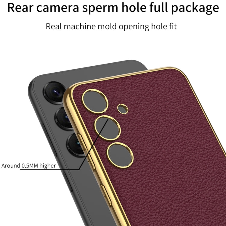 For Samsung Galaxy S24 5G GKK Plating TPU + Leather Full Coverage Phone Case(Green) - Galaxy S24 5G Cases by GKK | Online Shopping South Africa | PMC TechLife | Buy Now Pay Later Mobicred