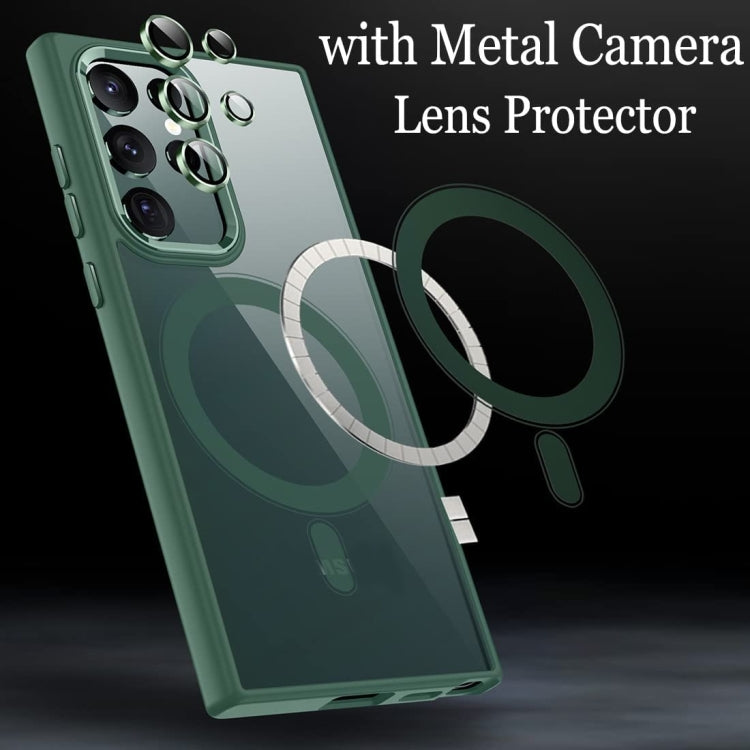 For Samsung Galaxy S24 Ultra 5G Acrylic PC MagSafe Magnetic Phone Case(Green) - Galaxy S24 Ultra 5G Cases by PMC TechLife | Online Shopping South Africa | PMC TechLife | Buy Now Pay Later Mobicred