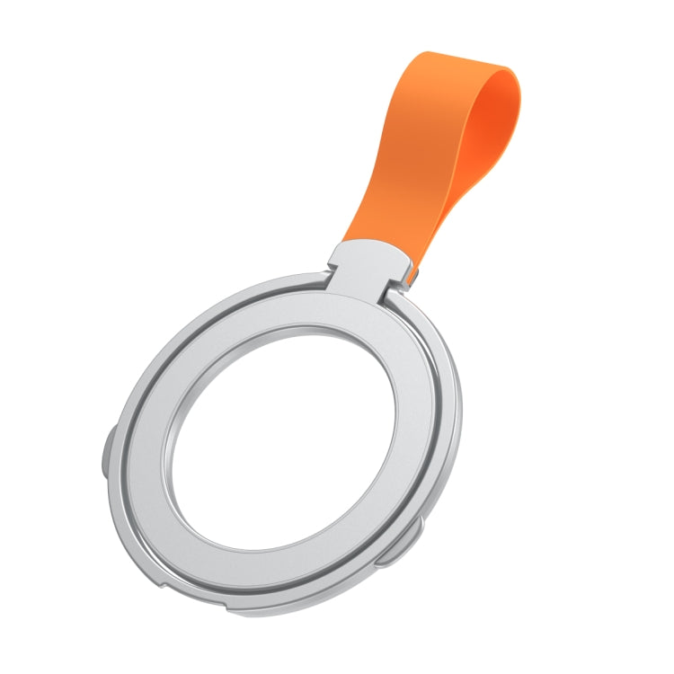 MagSafe Magnetic Pivot Stand Phone Ring Holder(Silver + Orange) - free shipping - PMC TechLife - Order now!