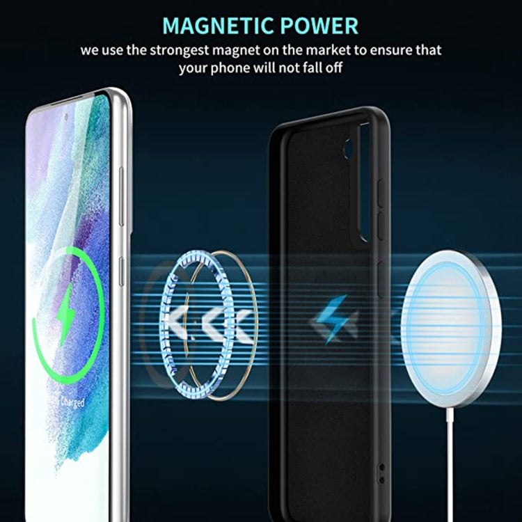 For Samsung Galaxy S24 5G MagSafe Magnetic Liquid Silicone Phone Case(Black) - Galaxy S24 5G Cases by PMC TechLife | Online Shopping South Africa | PMC TechLife