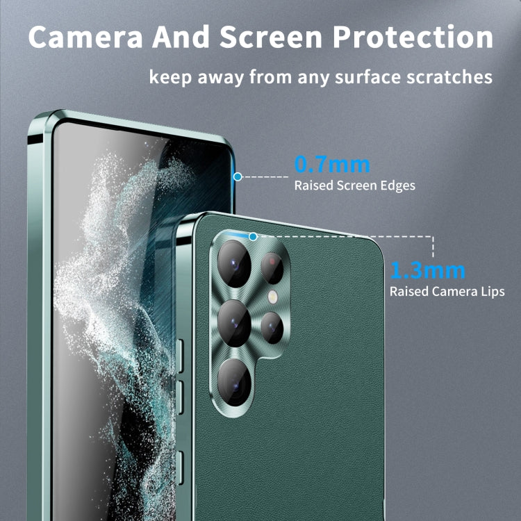 For Samsung Galaxy S24 Ultra 5G MagSafe Magnetic Plain Metal Phone Case(Green) - free shipping - PMC TechLife - Order now!