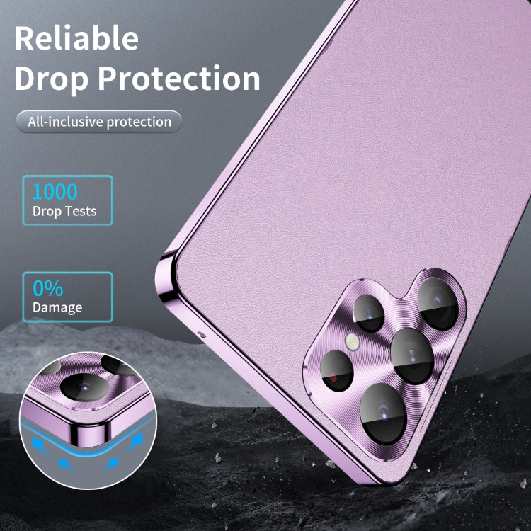 For Samsung Galaxy S24 Ultra 5G MagSafe Magnetic Plain Metal Phone Case(Purple) - Galaxy S24 Ultra 5G Cases by PMC Jewellery | Online Shopping South Africa | PMC Jewellery