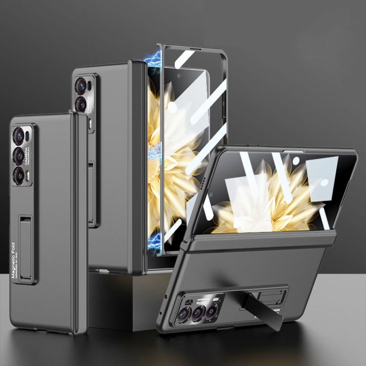 For Honor Magic V2 GKK Integrated Magnetic Folding Hinge All-inclusive Phone Case(Black) - Honor Cases by GKK | Online Shopping South Africa | PMC TechLife | Buy Now Pay Later Mobicred