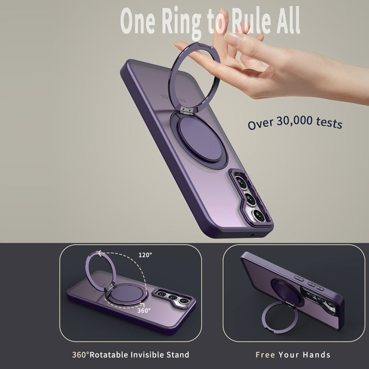 For Samsung Galaxy S23+ 5G 360-degree Rotating MagSafe Magnetic Holder Phone Case(Purple) - Galaxy S23+ 5G Cases by PMC Jewellery | Online Shopping South Africa | PMC Jewellery