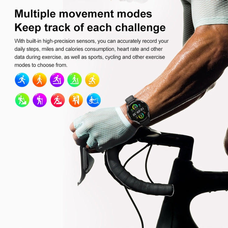 1.43 inch Silicone Strap Bluetooth Call Smart Watch Support ECG / Non-invasive Blood Sugar(Light Yellow) - free shipping - PMC TechLife - Order now!