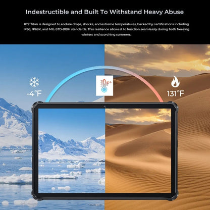 OUKITEL RT7 TITAN 5G Network IP68/IP69K Rugged Tablet, 12GB+256GB, 10.1 inch Android 13 MediaTek Dimensity 720 Octa Core Support Dual SIM, EU Plug(Blue) - Other by OUKITEL | Online Shopping South Africa | PMC Jewellery | Buy Now Pay Later Mobicred