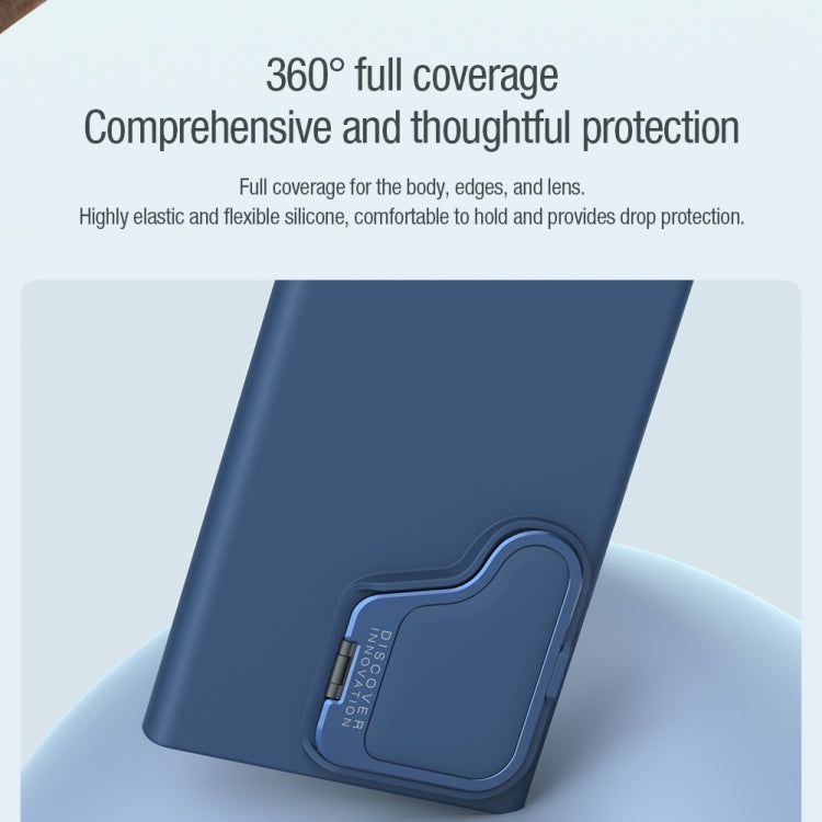 For Samsung Galaxy S24 Ultra 5G NILLKIN CamShield Prop Liquid Silicone Phone Case(Blue) - free shipping - PMC TechLife - Order now!