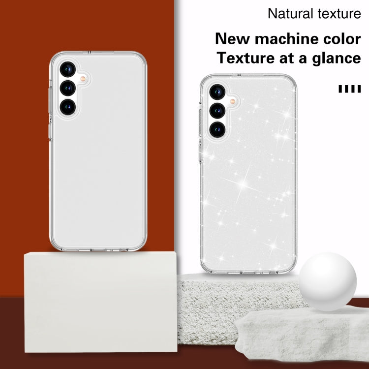 For Samsung Galaxy S23 FE 5G Terminator Style Glitter Powder Shockproof Phone Case(Transparent) - Galaxy S23 FE 5G Cases by PMC TechLife | Online Shopping South Africa | PMC TechLife