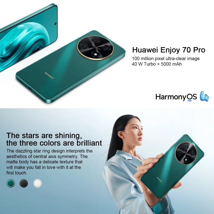 HUAWEI Enjoy 70 Pro, 8GB+256GB, Side Fingerprint Identification, 6.7 inch HarmonyOS 4.0 Qualcomm Snapdragon 680 Octa Core 2.4GHz, Network: 4G, OTG, Not Support Google Play(Green) - Huawei Mate & P by Huawei | Online Shopping South Africa | PMC Jewellery | Buy Now Pay Later Mobicred